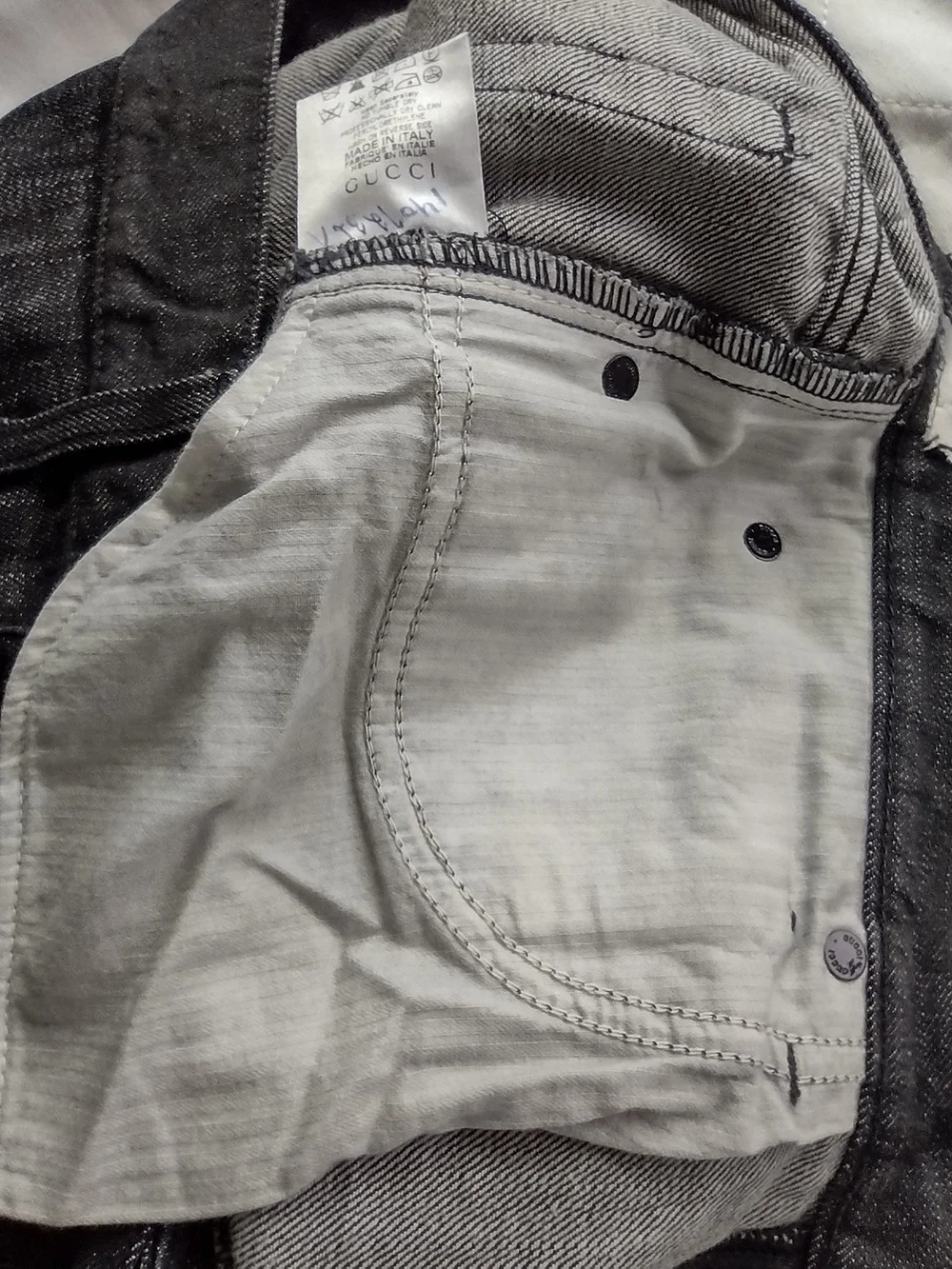 Gucci Black Denim Jeans- Classic Made in Italy
